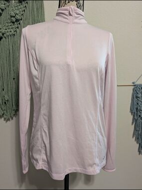 BCG Light Pink Quarter Zip Athletic Top